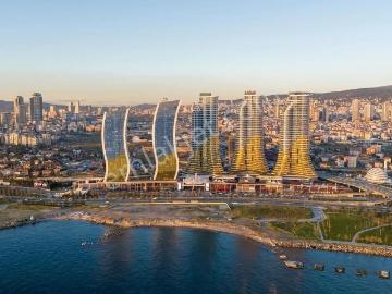 İstmarina Kiralık 1+0 Geniş Teras Büyük Tip Site İçi Cephe