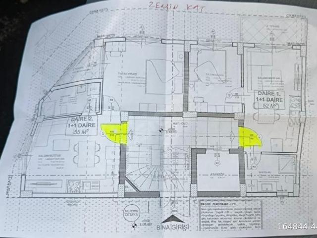 ÇİZGİ GAYRİMENKUL'DEN FATİH MAH. 1+1 KABADAN SATILIK DAİRE