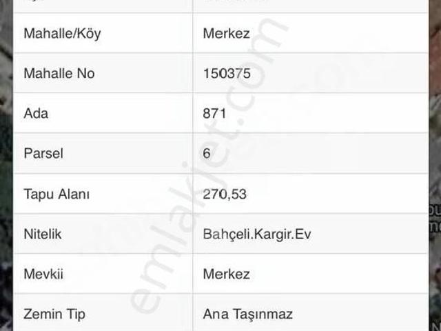 İzmir Karaburun'da Merkezde Satılık Bahçeli Kargir Ev