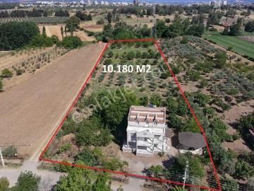 İzmir Menderes Oğlananası'nda 10.180 M² Arsa İçerisinde Ruhsatlı 5+1 Müstakil Ev Ve Verimli Bahçe