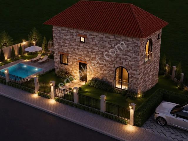 İznik'te Turizm Bölgesinde Göl Manzaralı Satılık Lüks Taş Villa