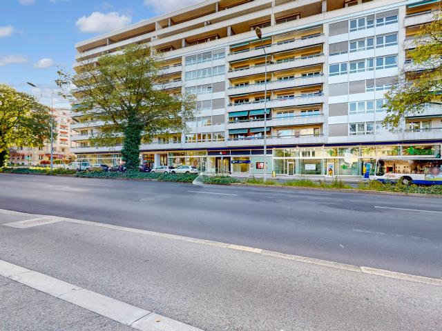 Ich wohne in einem modernen Haus nur einen Steinwurf vom Genfer See entfernt