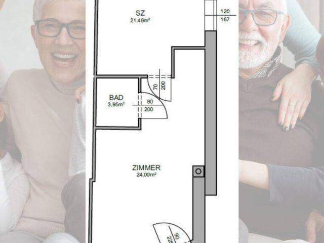 Ideal als Single / Zweitwohnsitz Wohnung mit 43 m² Top 1 in Wiesmath