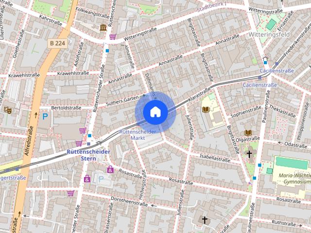 Ideal für Studenten und Singles Apartement teilmöbliert
