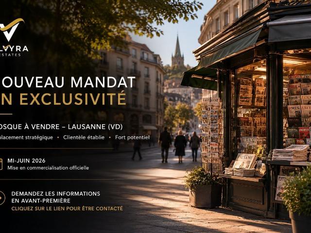 Ideal gelegener Kiosk in Lausanne – Schlüsselfertige Gelegenheit