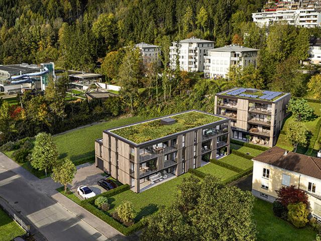 Baustart erfolgt: 2 Zimmer Terrassenwohnung, Schwimmbad ums Eck