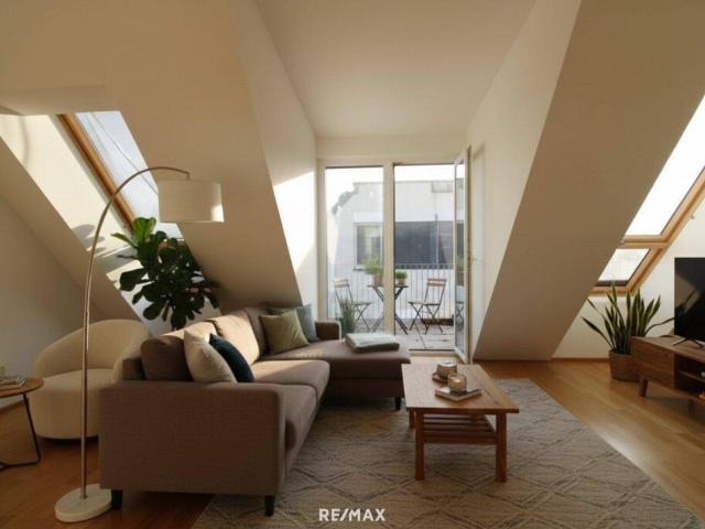 Ideales Vorsorgeprojekt in 1100, Rustenfeld | 2 Zimmer Dachgeschosswohnung mit Terrasse