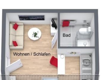 Neckarstadt-Ost - Heizung, Ausgestattete Küche