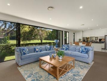Idyllic golf course vistas within the exclusive Glades Estate