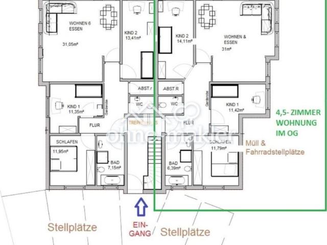 Idyllisch & gut angebunden: Wohnen im Obergeschoss in Zimmerhof
