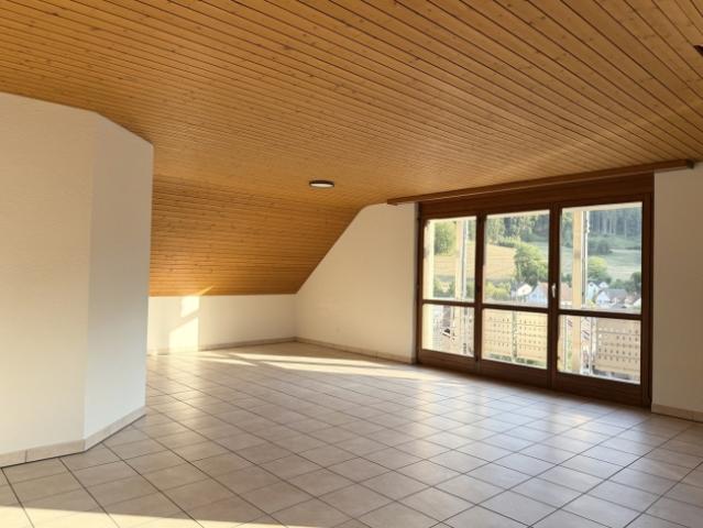 Idyllische Dachwohnung mit zwei Balkonen !