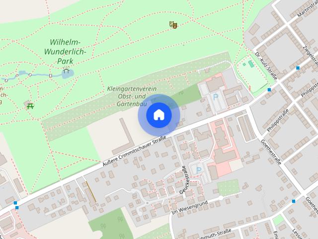 Idyllische Drei Raum Wohnung im Grünen