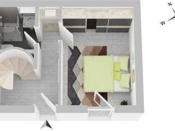 Ihr eigenes kleines Refugium verborgen im ruhigen Seitenhaus