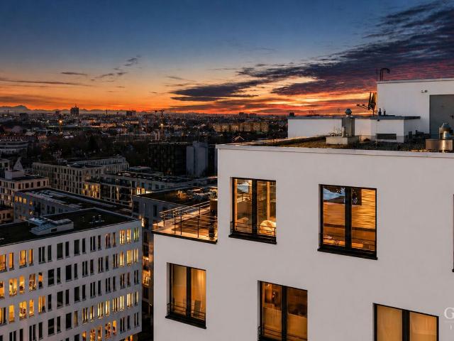 Ihr Logenplatz in 40 Metern Höhe: High End Penthouse mit unverbaubarem Rundumblick