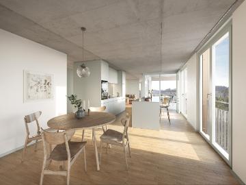 Etagenwohnung kaufen in Weyermattstrasse, Herzogenbuchsee - Terrasse