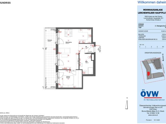 Ihr neues Zuhause in Krems – TERRASSENWOHNUNG ERSTBEZUG Stiege 3 / Top 10
