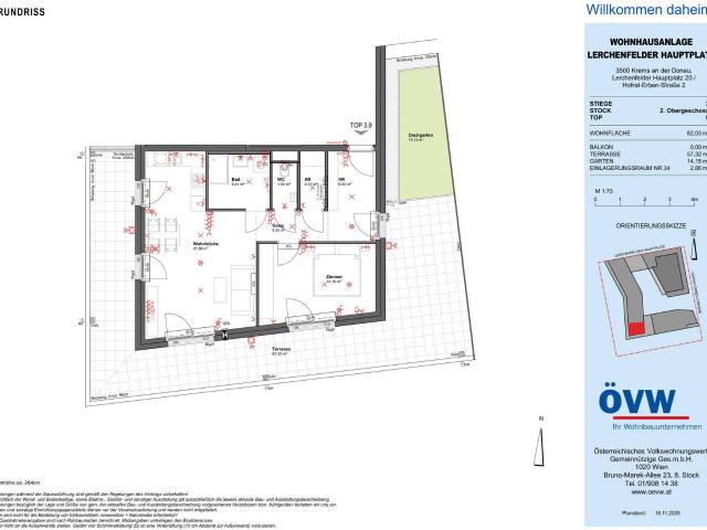 Ihr neues Zuhause in Krems – TERRASSENWOHNUNG ERSTBEZUG Stiege 3 / Top 9