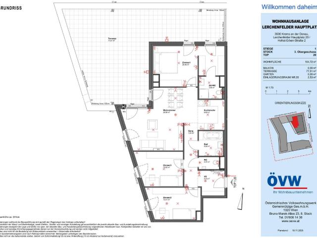 Ihr neues Zuhause in Krems – TERRASSENWOHNUNG ERSTBEZUG Stiege 1 / Top 20