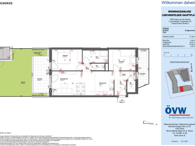 Ihr neues Zuhause in Krems – GARTENWOHNUNG ERSTBEZUG Stiege 4 / Top 1