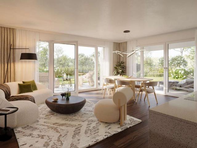 Ihr Rückzugsort im Grünen: Familienfreundliche 3 Zimmer Wohnung mit sonniger Terrasse und Garten