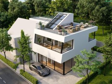 Ihr Traumhaus vor den Toren Wiens – Moderne Luxus Doppelhaushälfte mit unverbaubarem Fernblick