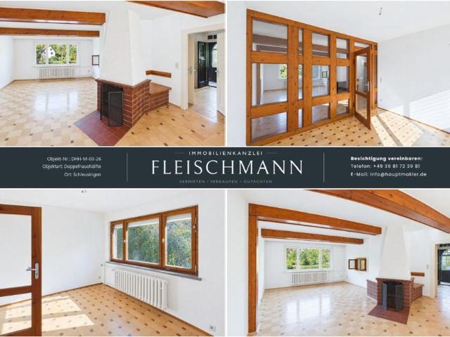 Ihr Zuhause am Teich – Doppelhaushälfte mit Garten und charaktervollen Holzdetails