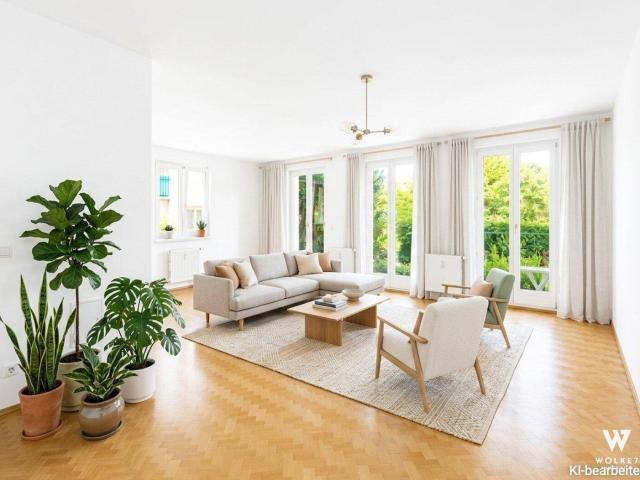 Ihr Zuhause mit Urlaubsfeeling 95 m² Gartenwohnung mit Fernblick | privater Poolzugang | Sauna | Fitnessraum