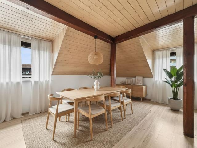 IL OCCUPE TOUTE LA TOITURE DE L'IMMEUBLE ?VOTRE COCON SOUS LES TOITS FACE À LA THIELLE