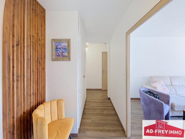 ILLZACH APPARTEMENT F3 ENTIÈREMENT RÉNOVÉ 68,03 M2 BALCON CAVE