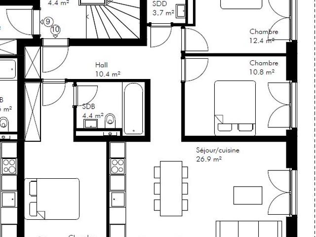 Im Bau? 4,5 Zimmer Wohnung im 1. Stock