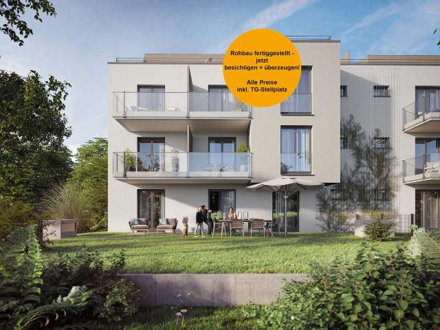 Im Grünen: 3 Zimmer Wohnung mit Balkon und TG Stellplatz