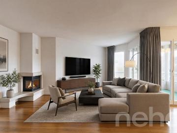 Im Herzen von Marly: Helle 4,5 Zimmer Wohnung mit wunderschöner, ungehinderter Aussicht