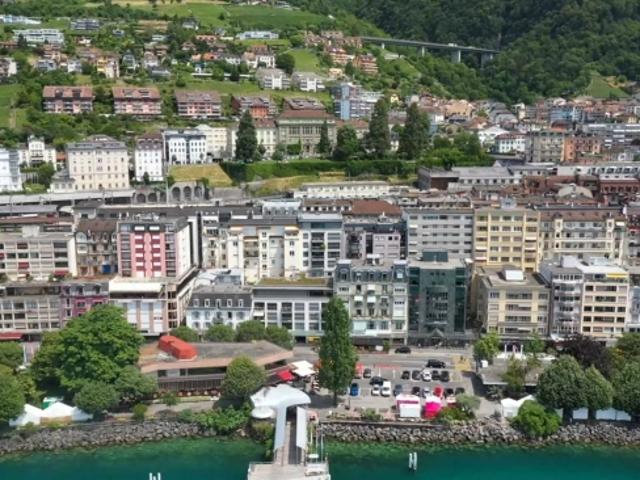 Im Herzen von Montreux, eine 2,5 Zimmer Wohnung mit Blick auf den See