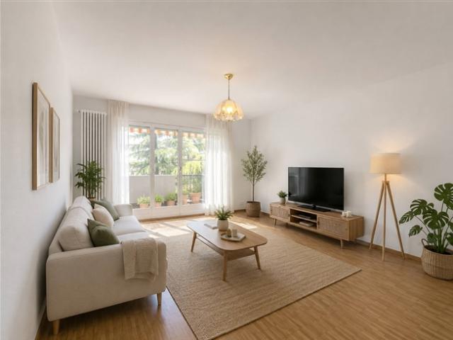 Im obersten Stockwerk eine 3,5 Zimmer Wohnung mit Blick auf den See