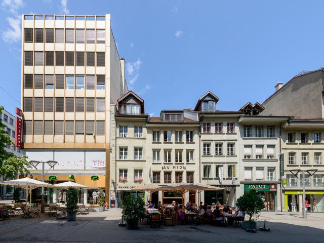 Im Stadtzentrum von Fribourg