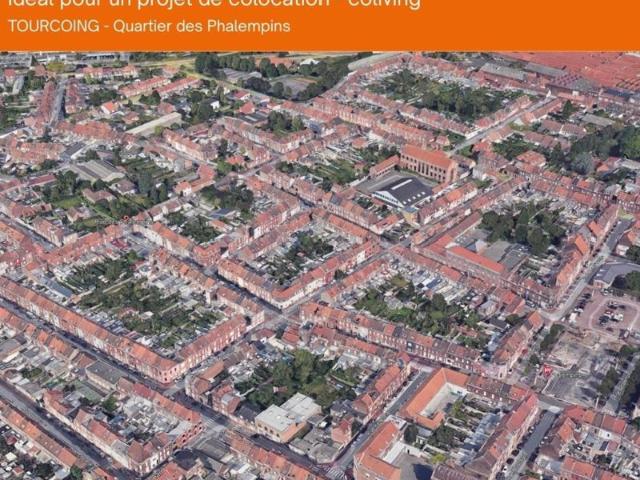 Immeuble 425 m² – Projet locatif / colocation – Tourcoing