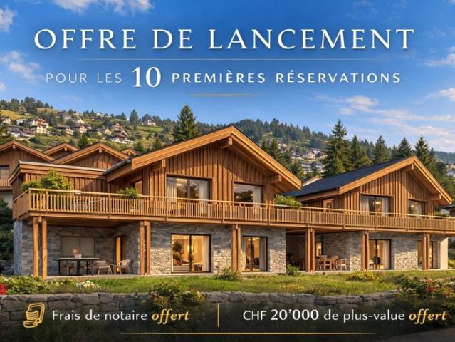 Immobilienentwicklung als Hauptwohnsitz 3,5 Zimmer Chalet mit Panoramablick