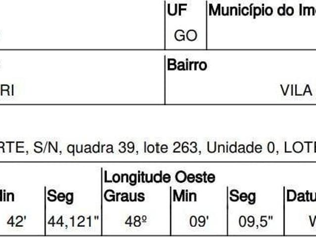 Imóvel com bom aproveitamento — Terreno no Vila Carvalho, Ipameri GO, Nº 00 | Venda Direta Online