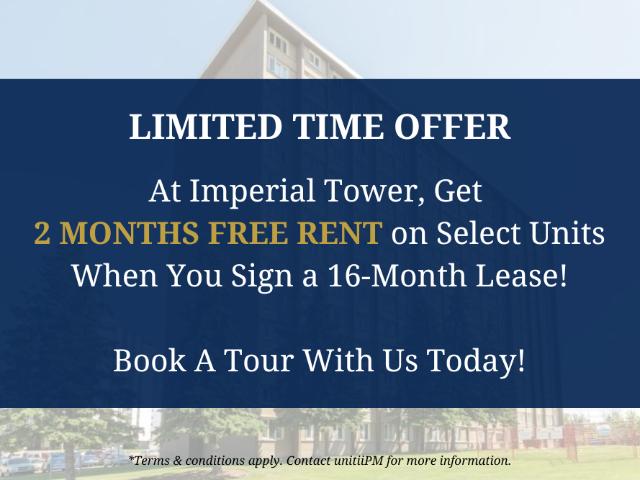 Imperial Tower 1 Bed 1 Bath Apartment for Rent