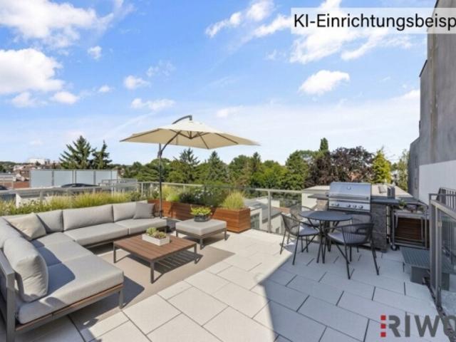 Imposante und sehr helle Dachgeschosswohnung mit 2 Terrassen und hochwertiger Ausstattung in ehemlaigen Fuhrwerkhaus
