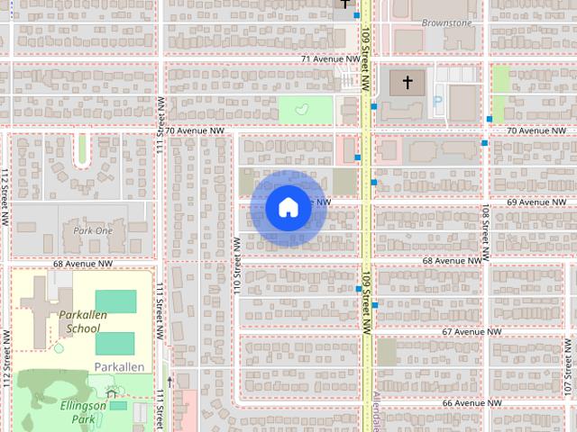 In the heart of Parkallen, 5 minute drive from U of A, and university hospital