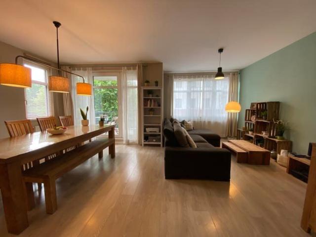 In a new complex, a beautiful 2 bedroom apartment with a ter