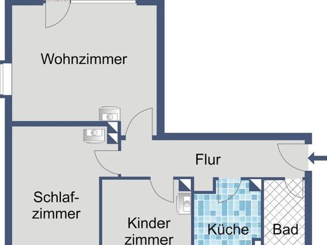 In Erbenheim ankommen: 3 Zimmer mit Balkon für kleine Auszeiten