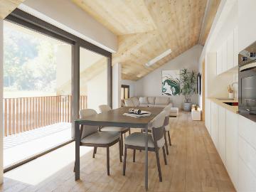 In neuer PPE, Wohnung von 3.5 PCs neu zum Verkauf in St Aubin FR