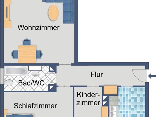 In Pfungstadt ankommen: 3 Zimmer mit Balkon
