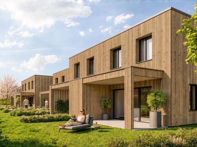 In Planung: Reihenhaus in Holzbauweise nahe dem Erholungsgebiet Alter Rhein