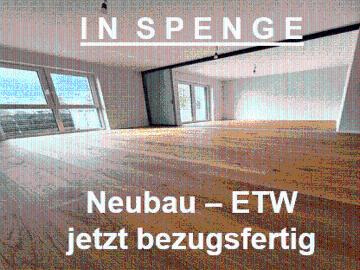 In SPENGE: 3 Zi. Neubau ETW. zum Einzug bereit. Südbalkon. KfW 296 Förderung