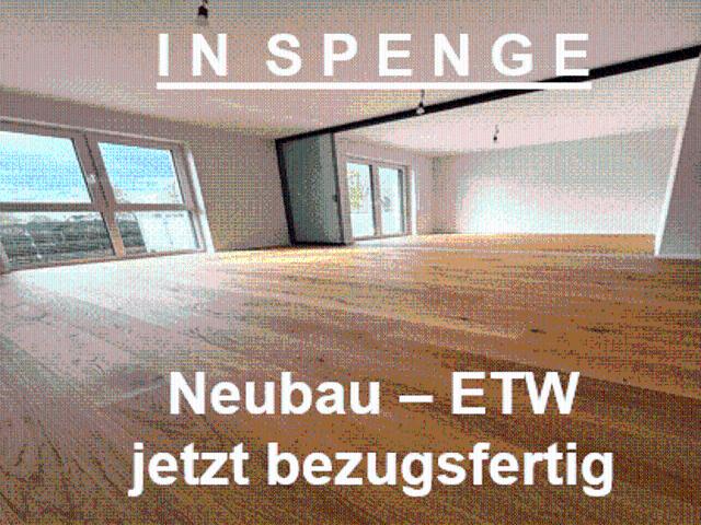 In SPENGE: 3 Zi. Neubau ETW. zum Einzug bereit. Südbalkon. KfW 296 Förderung