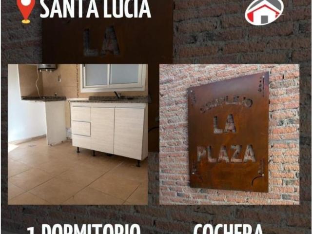 Inmobiliaria Alquila Departamneto Un Dorm En Santa Lucia A Una Cuadra De La Municipalidad