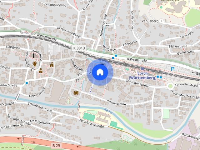 Innenstadt Lage von Lorch, 5 Zi. Maisonette Mietwohnung 2.OG/DG